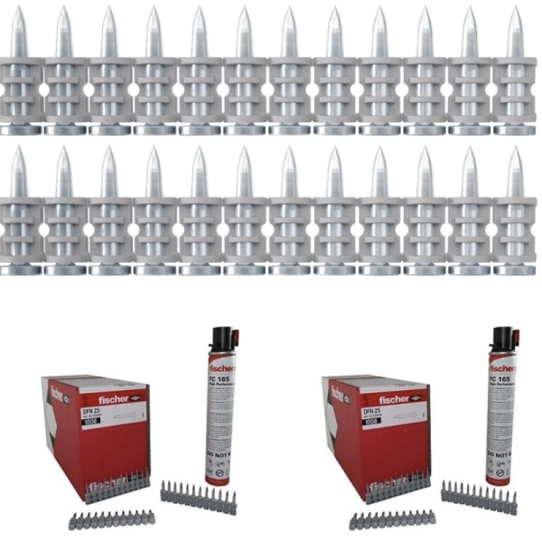FİSCHER DFN 25 MM ÇİVİ & GAZ DAHİL (1.008 ADET)