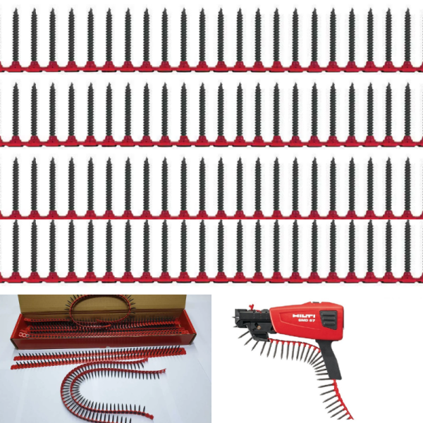 HİLTİ  MAGAZİN ŞERİTLİ SİVRİ  UÇLU VİDA 3,5X25 MM (1000 ADET )