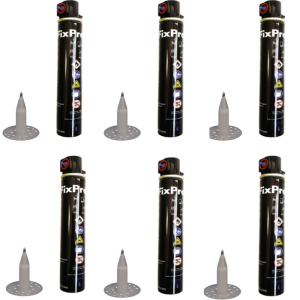 FİXPRO 70 MM MANTOLAMA DÜBELİ ÇİVİLİ 1.000 ADET + 1 ADET GAZ TÜPÜ