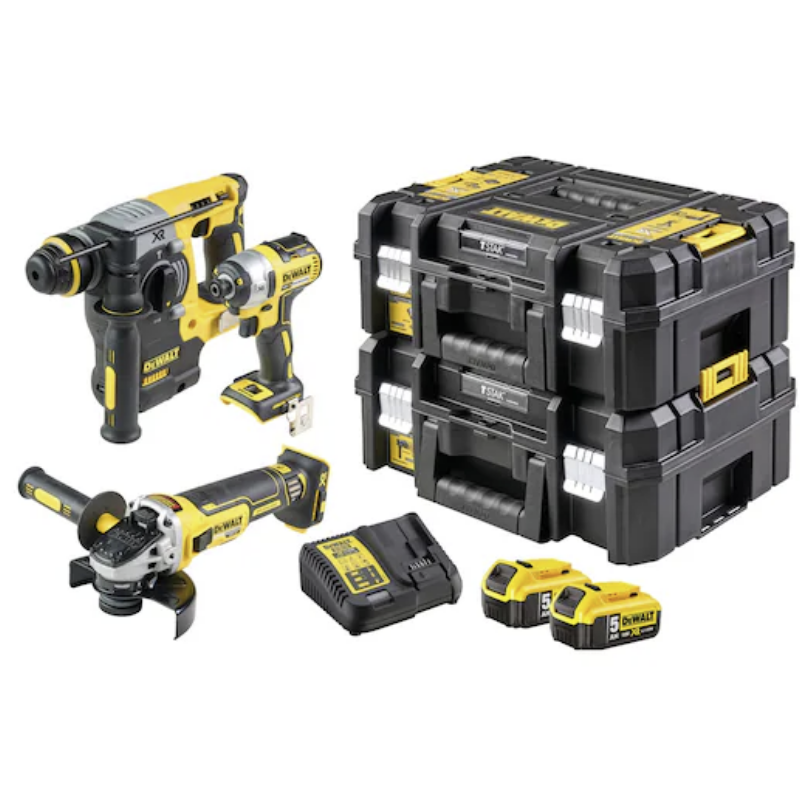DEWALT DCK305P2T 18V KÖMÜRSÜZ 3LÜ SET (2AKU+SARJ CİHAZI)